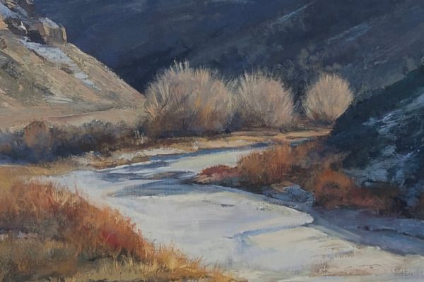 Nancy Lewis winter scene painting